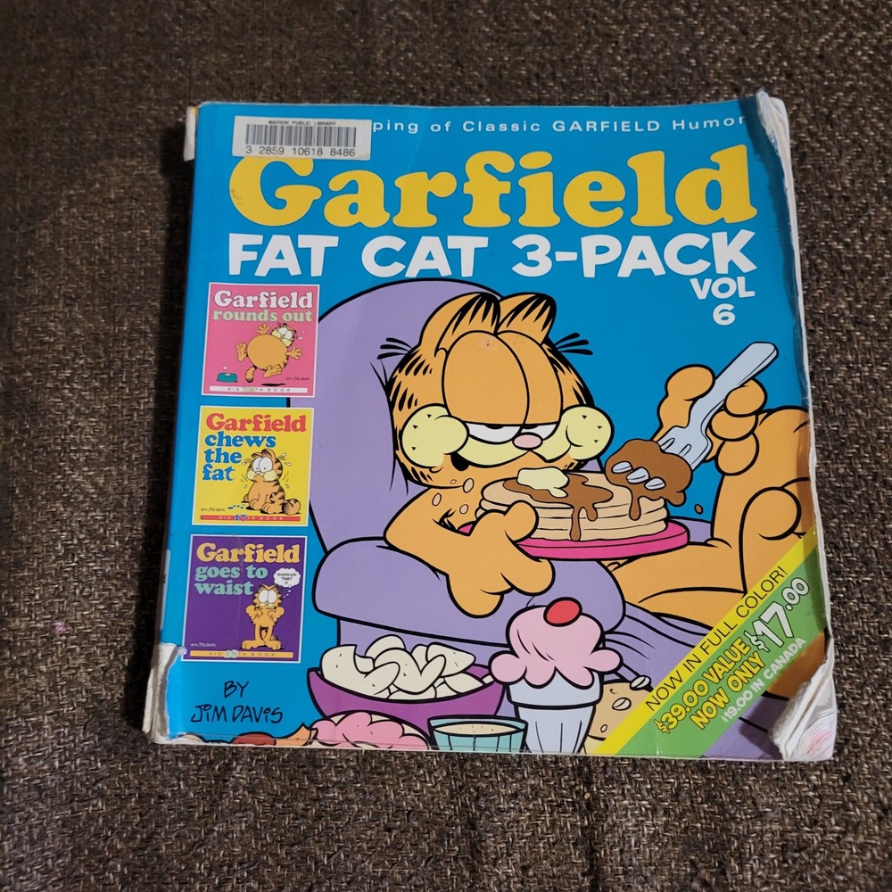 Garfield Fat Cat 3-Pack‎ Vol 6 Jim Davis Full Color Comic Compilation Paperback